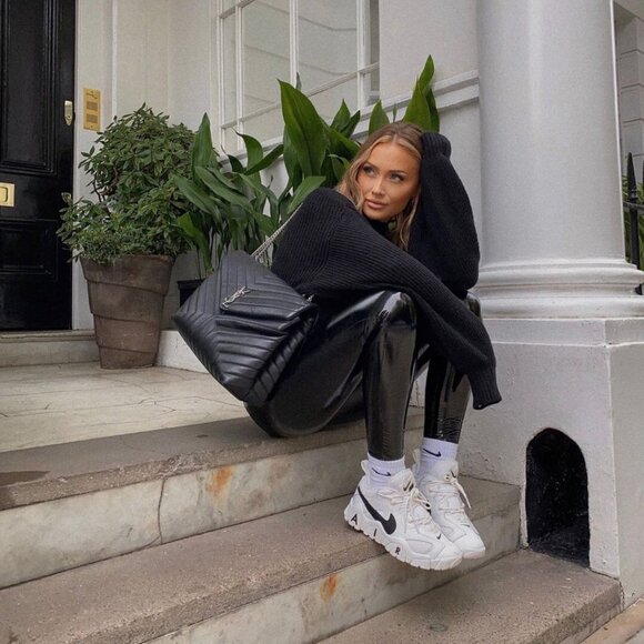 SPANX Faux Leather Patent Leggings - Picture 2 of 11